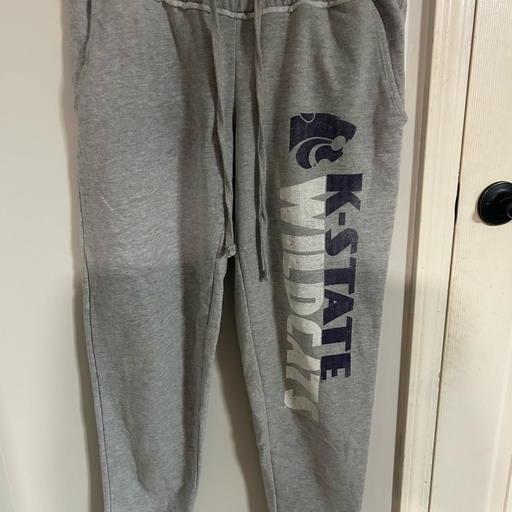 K-State Wildcats Gray Sweatpants